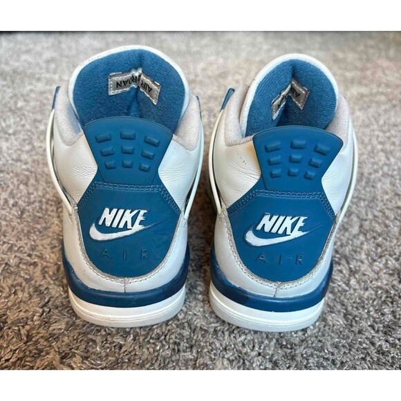 Nike Air Jordan 4 Retro 2024 Military Blue Size 4.5 Youth (Size 6 Women's) - Picture 4 of 7